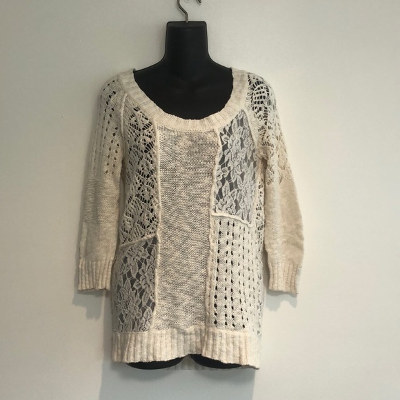 Maurices Sweaters - Maurice sweater lace and knit white size small